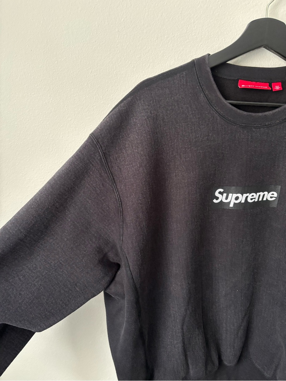 Supreme Washed Box Logo Crewneck (FW25) - Picture 10 of 10